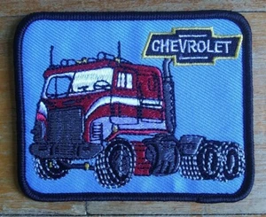 Old School Chevrolet Titan Cabover Trucker Big Rig 18 Wheeler Semi Truck Patch - Bild 1 von 6