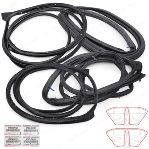 For Toyota Fortuner SUV 2016 '22 Set 4Dr Door Rubber Seal Weatherstrip - Picture 1 of 8