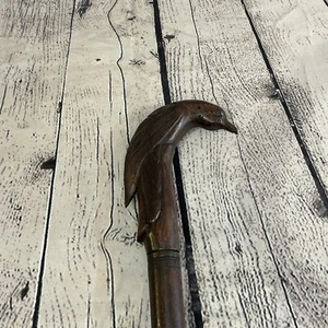 Kolibri 90 cm Stamm Afrikaner Gehstock Stock handgeschnitzt dunkles Holz - Bild 1 von 10
