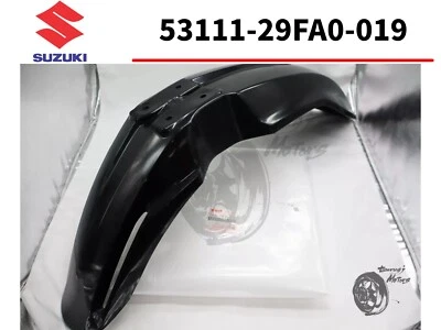 Guardabarros delantero SUZUKI DRZ400SM genuino negro 53111-29FA0-019 OEM nuevo Foto 1 de 4