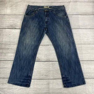 Oleg Cassini Jeans Damen Übergröße 40 gerades Bein blau Denim Hose - Stretch - Bild 1 von 12