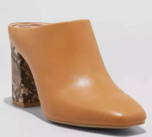 Un nuovo giorno-donna zoccoli slip on stampa serpente stampa mulo Paula Cognac - Foto 1 di 7