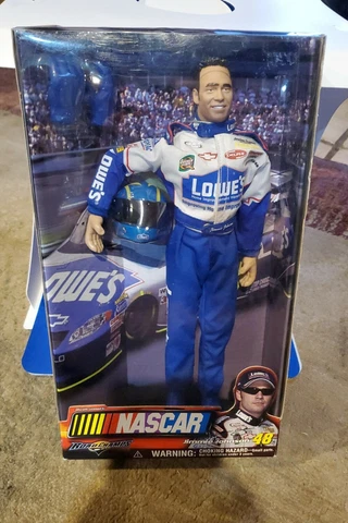 2003 Road Champs Nascar Jimmie Johnson Lowes Action Figure Doll Barbie Size Cover