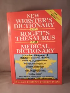 New Webster's Dictionary & Roget's Thesaurus & Medical 1992; Presidents, Grammar - Imagen 1 de 1