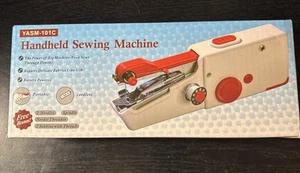 Cordless Handheld Sewing Machine Handy Stitching Blue Portable Battery Operated - Picture 1 of 12