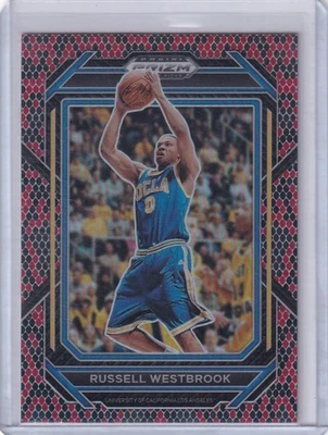Russell Westbrook 2023 Panini Prizm Selecciones del draft Piel de serpiente Prizm SP Foto 1 de 2