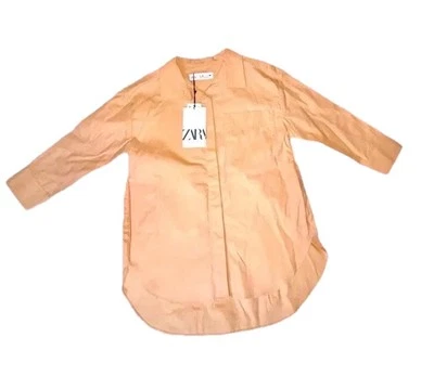 Vestido camisa Zara menina tamanho 6 novo com etiquetas - Imagem 1 de 4