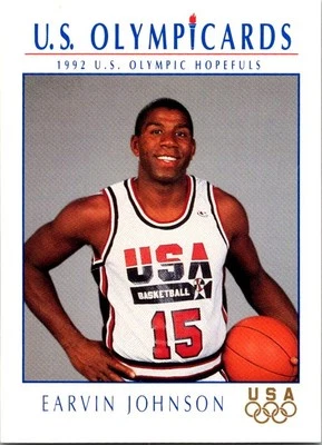 1992 Impel Olympicards: 1992 U.S. Olympic Hopefuls #11 Earvin Johnson 9H - Image 1 of 2