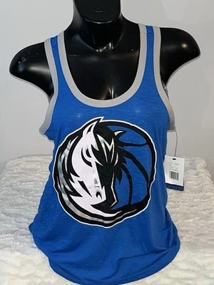 CAMISA SIN MANGAS DALLAS MAVERICKS NBA G-III 2 CARAS MUJER PEQUEÑA NUEVA CON ETIQUETAS Foto 1 de 2
