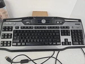 Logitech G11 Gaming Keyboard - Blue Backlit Keys, Programmable G-Keys, Wired USB - Picture 1 of 9