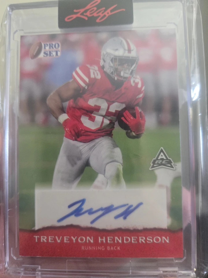 2022 Treveyon Henderson Leaf Pro Set Auto SP Ohio State Patriots Rookie - Image 1 of 1