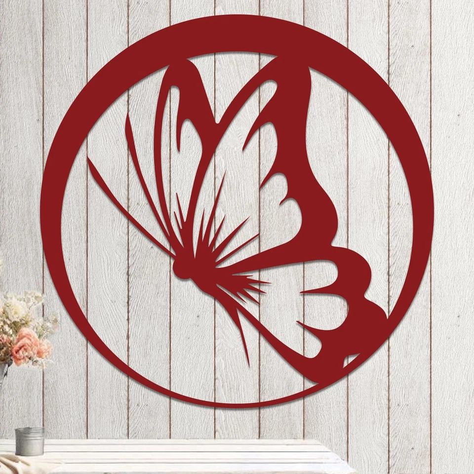 Letrero de mariposa Foto 1 de 1