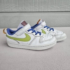 Nike Court Borough Low 2 SE Athletic Sneaker Youth SZ 1.5Y White Atomic Low Top - Picture 1 of 12