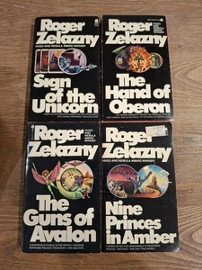 Roger Zelazny Vintage Paperback Fantasy Sci-Fi Books Lot of 4 Hugo Nebula Winner - Picture 1 of 9