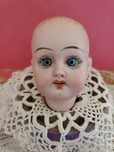 3.25” Tall Antique German Bisque Head Only Circumference 7.25" Max Rader 50 - Picture 1 of 7
