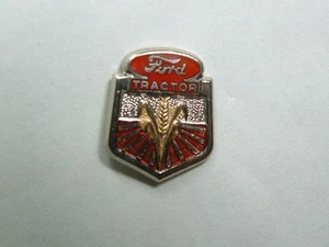 Vintage 1950's Ford Tractor Red Enamel Screw Back Lapel Pin with Sunburst Corn - Picture 1 of 5