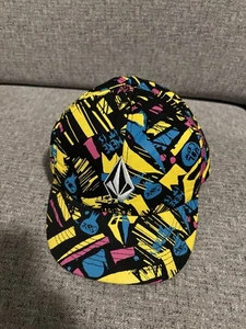 Volcom Stone Here It Is Multi Color SnapBack Hat 90’s Look - Picture 1 of 9