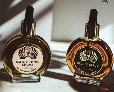Sacred Ritual Sacred Serum & Glow Serum Day & Night Set Hydrating Anti Aging NEW - Image 1 of 4