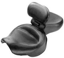 Черное широкое универсальное сиденье Mustang 1 шт. со спинкой Honda Shadow Sabre 1100 00-08 - Изображение 1 из 4