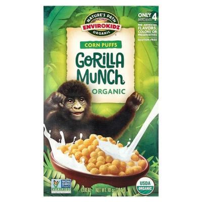 EnviroKidz, cereal orgánico de maíz Gorilla Munch, 10 oz (284 g) Foto 1 de 2