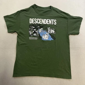 Descendent Mishawaka 2018 Tour T-Shirt Men’s Size Large Green Graphic Print Tee - Picture 1 of 6