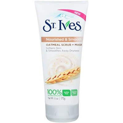 New St. Ives Nourished and Smooth Scrub and Mask, Oatmeal 6 oz - Image 1 of 4