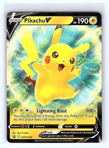 SWSH: Sword & Shield Promo Cards #SWSH198 Pikachu V - Picture 1 of 1