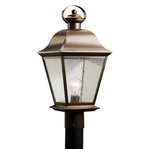 Kichler 9909 Mount Vernon 1 Light 21"H Outdoor Post Light - Bronze - Picture 1 of 1