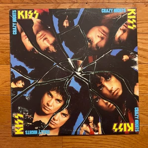 Kiss - Crazy Nights LP Mercury 1987 1st Pressing w/ Inner VG+ - Picture 1 of 6
