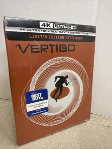 Vertigo - 1958 - Steelbook (4K UHD, Blu-ray, 2021) New Sealed - Picture 1 of 2