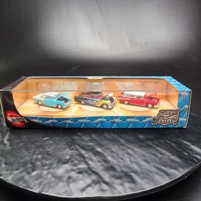 Hot Wheels 100% Tri-Five Chevy Set NEW NIB 29785 '55 Bel Air+'56+'57 Nomad🚗 - Image 1 of 4