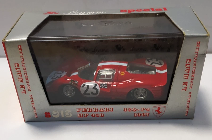 BRUMM SERIE SPECIAL 1:43 AUTO DIE CAST FERRARI 330 P4 HP 450 1967  ROSSO   S016 - Immagine 1 di 4