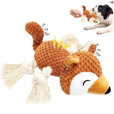 Peluche per Cani Interattivo Squeak Pupazzo Con Carta Crespa Giochi per Cuccioli - Immagine 1 di 4