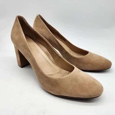 Zapatos de salón Vionic Mariana de tacón bloque de gamuza tostada soporte para el arco zapatos cómodos talla 11 Foto 1 de 4
