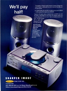 Anni 2000 • Pubblicità stampa altoparlanti lettore CD immagini più nitide • 2002 Y2K • ADS-36 - Foto 1 di 2