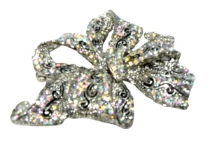Broche Prendedor Colgante Premier Plata Pavé Aurora Borealis Estrás 3.25" De Colección - Imagen 1 de 2