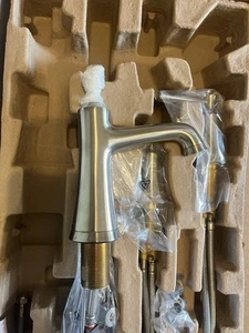 Hansgrohe 04774820 Joleena Nickel gebürstet breite Wannenarmatur & Pop Neu 100% - Bild 1 von 6