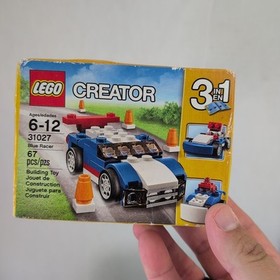 LEGO Creator 31027 Blue Racer 3in1 Car 67pcs Building Toy Retired Set Complete