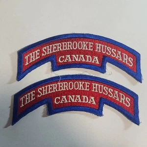 The Sherbrooke Hussars Shoulder Flash Patch 1975 - Picture 1 of 3