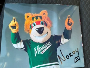 Nordy Minnesota Wild NHL Maskottchen signed 8x10 Foto - Bild 1 von 1