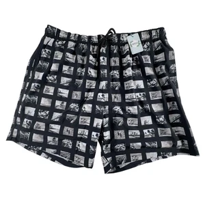 Capelle Miami Swim Trunks Mens 3XL XXL Black White Board Surf Shorts NWT New - Picture 1 of 10