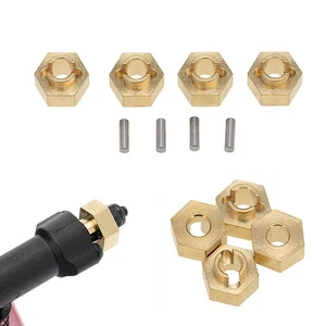 4 x Messing-Sechskant 3mm Adapter Für AXIAL SCX24 AXI90081 1/24 RC Auto Zubehör - Bild 1 von 9