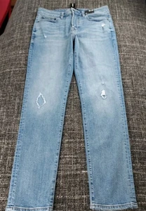 Pantalones de mezclilla Express para hombre hiper elásticos ajustados azules talla 32x32 nuevos con etiquetas precio de venta sugerido por el fabricante 88 USD - Imagen 1 de 10