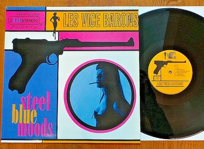 Les Vice Barons ‎– Steel Blue Moods (LP Belgium 1997) Garage Surf great! - Bild 1 von 4