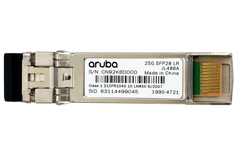 ARUBA JL486A 25G SFP28 LC LR Transceiver original verschweisst 10KM - Bild 1 von 1