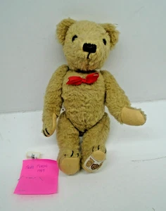 Vintage Fritz Ferchal Fully Jointed Teddy Bear C. 1989 Ltd Edition 4181/5000 - Bild 1 von 9