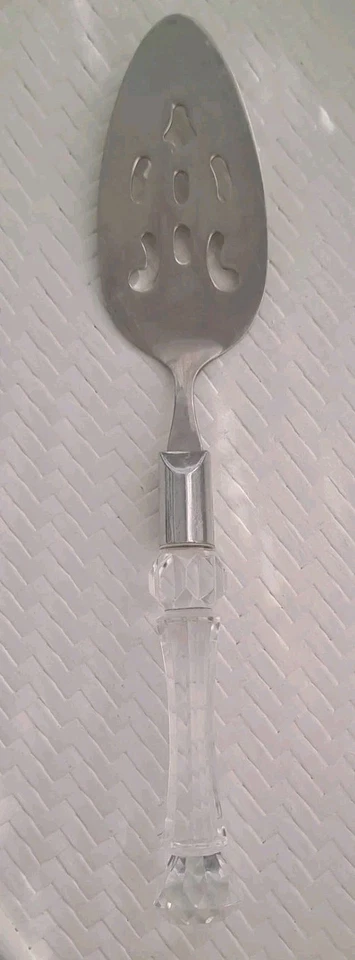 Vintage Bellamo Stainless 18/0 Silver Plastic Handle Serving Spoon               - Image 1 of 4