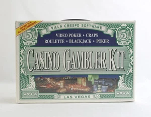 SEALED 1993 Casino Gambler Kit Villa Crespo Software Big Box PC - Picture 1 of 5