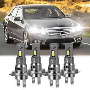 For Mercedes-Benz E350 E320 E550 4x H7 LED Headlight Bulb Kit High Lo Beam 6000K - Picture 1 of 10