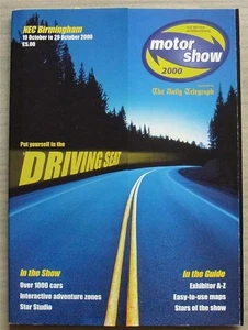 NEC BRITISH MOTOR SHOW 19.-29. Okt 2000 Official Show Guide Catalogue - Bild 1 von 3